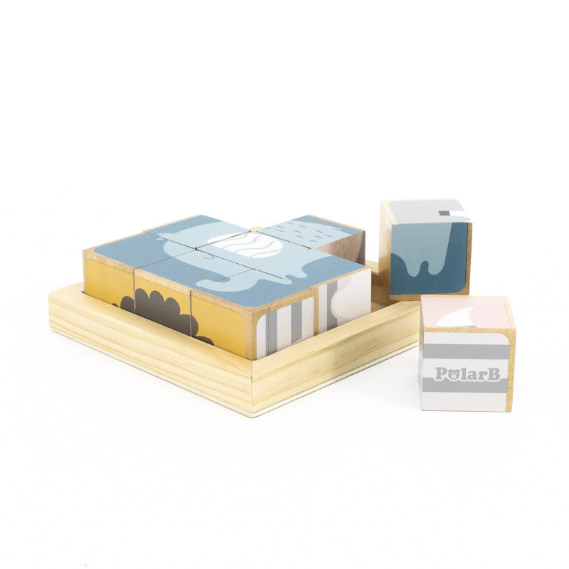 Puzzle din cuburi 6 in 1, PolarB